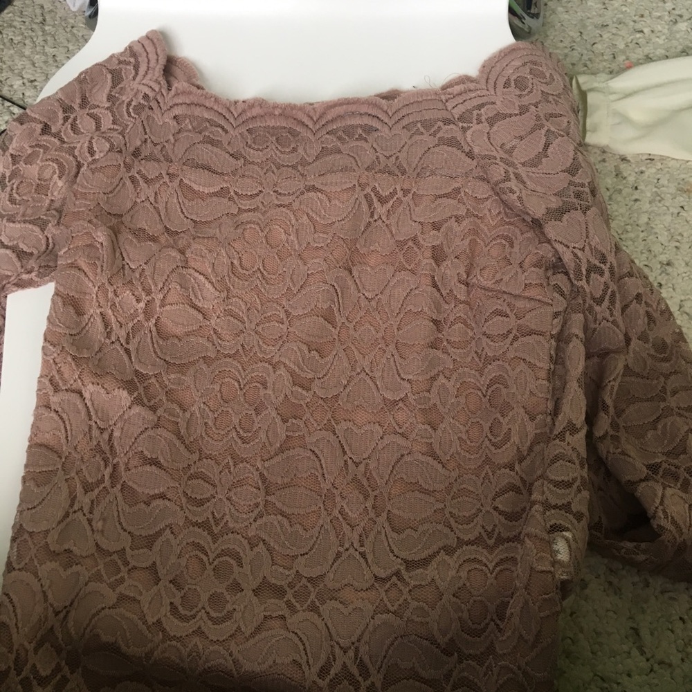 Off the shoulder lace top